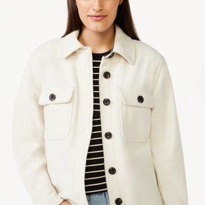 Women's Free Assembly Cream White Shacket